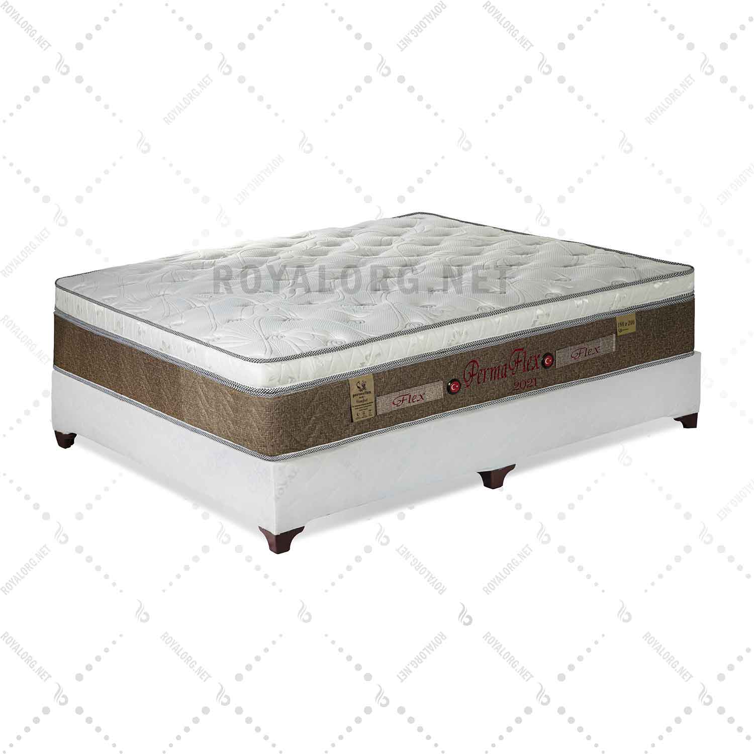 تشک پرمافلکس دونفره وارداتی مدل پد دار ارتوپدیک 160*200