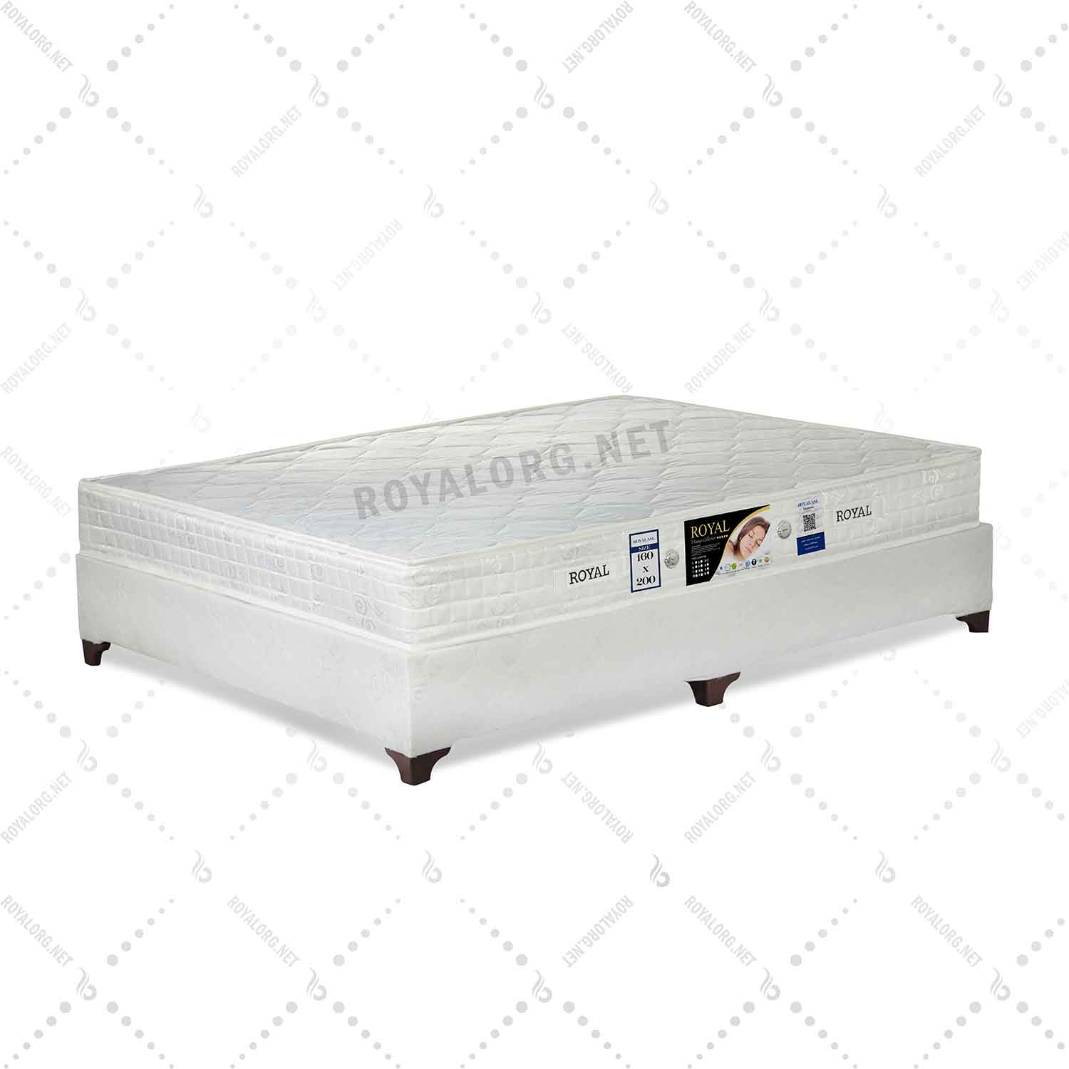 تشک رویال تک نفره مدل سوپر اسپرینگ سه سال ضمانت120*200